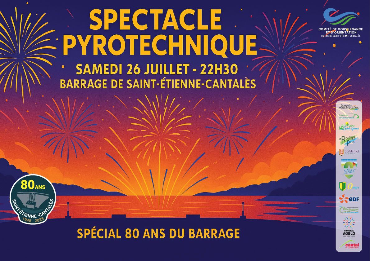 SPECTACLE PYROTECHNIQUE 80 ANS DU BARRAGE